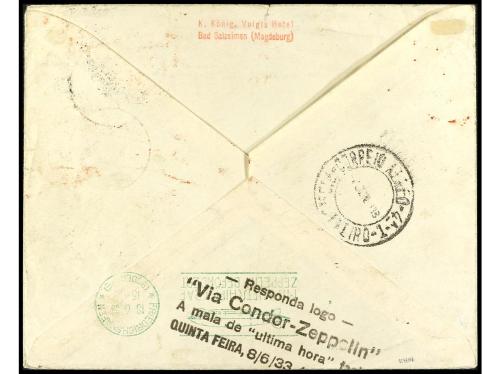 ✉ ALEMANIA. 1933. BAD SALZELMEN (Alemania) a BERLÍN para con