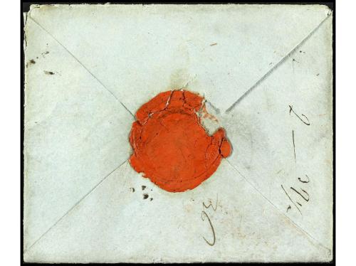 ✉ RUSIA. (1790 ca.). Sobre sin texto circulado a NÁPOLES dir