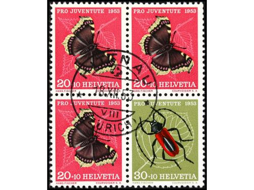 ° SUIZA. Zu. K44, Z40, Z41/I, Z41/II. 1953. Pro Juventute di