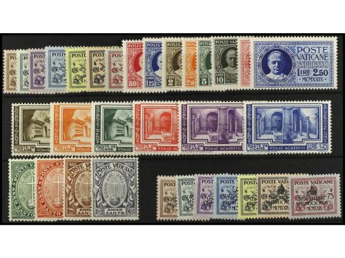 ** VATICANO. Yv. 26/38+E1/2, 40/43, 80/85, 85A/85G, T1/6, PP