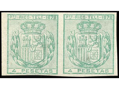 ** PUERTO RICO. Ed. T-17/18s. TELÉGRAFOS. Serie completa SIN