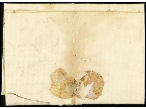 ✉ ESPAÑA: PREFILATELIA. 1826 (27 diciembre). SANGUESA a PAMP