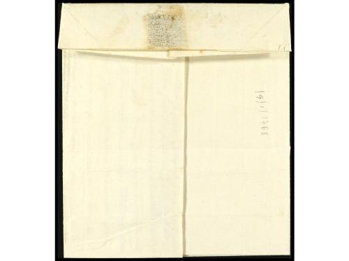✉ ESPAÑA: PREFILATELIA. 1768. CÁDIZ a VENEZIA. Carta complet