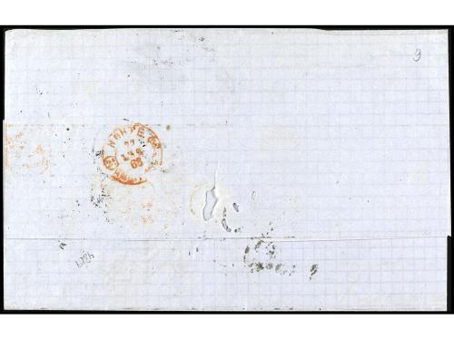 ✉ ESPAÑA. Ed. 86 (2). 1866. BILBAO a GUAYAQUIL (Ecuador). 20