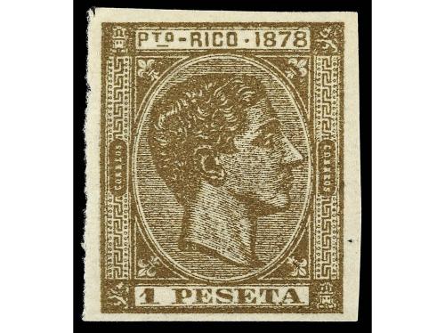 * PUERTO RICO. Ed. 21s, 22s. 50 cts. azul y 1 pta. castaño b