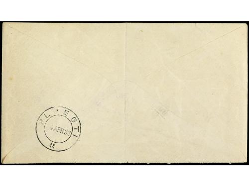 ✉ LEVANTE: CORREO RUMANO. Yv. 1/3. 1896. CONSTANTINOPLA a PL
