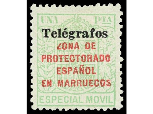 * MARRUECOS. Ed. 41A/D. TELÉGRAFOS. Serie completa. Preciosa