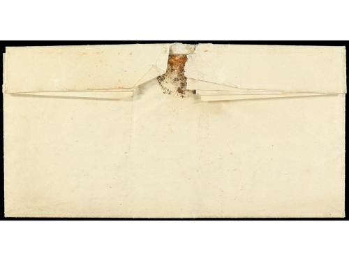 ✉ ESPAÑA. Ed. 1A. 1850. MATARÓ a MADRID. 6 cuartos negro, ma