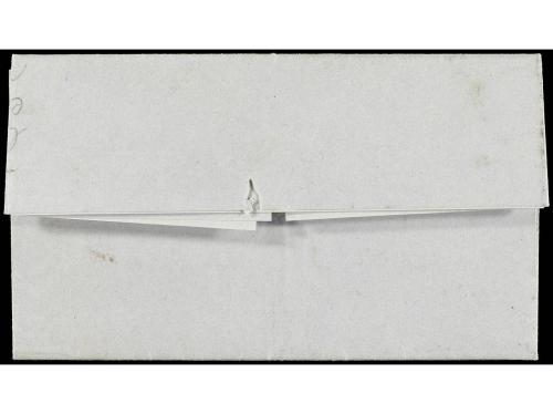 ✉ ESPAÑA. Ed. 1. 1850. BARCO a MADRID. 6 cuartos negro, pl. 