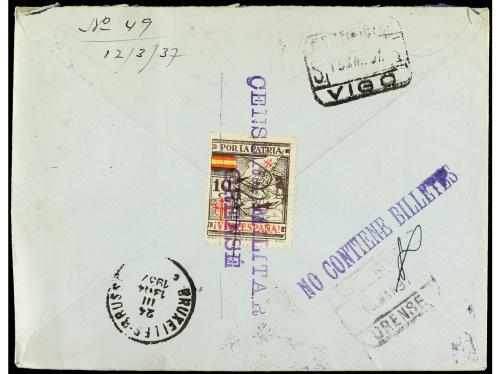 ✉ ESPAÑA E. LOCALES PATRIOTICAS: ORENSE. Ed. 19/28 + 32. 193