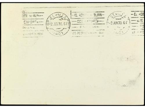 ✉ ESPAÑA. Ed. 292 (3), 293 (2), 295, 296. 1930. MADRID a FRA