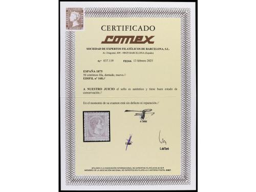 (*) ESPAÑA. Ed. 168. 50 cts. gris. Excelente centraje. MAGNÍ