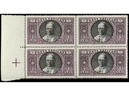 ** VATICANO. Yv. 44/59 (4). 1933. SERIE COMPLETA en bloques 