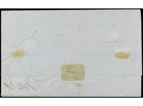 ✉ ITALIA. Sa. 3 y Cerdeña 17D. 1862. GÉNOVA a LONDRES. 40 ct