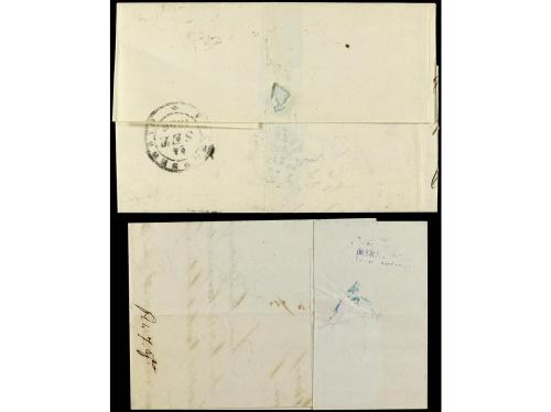 ✉ ITALIA ANTIGUOS ESTADOS: TOSCANA. Sa. 5 y 6. 1854-56. Dos 