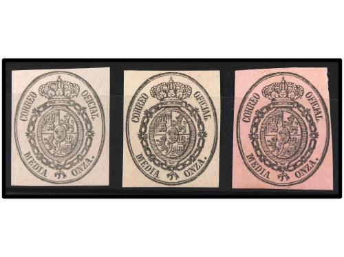 * ESPAÑA. Ed. 35. 1/2 onza CAMBIOS DE COLOR DEL PAPEL. Tres 