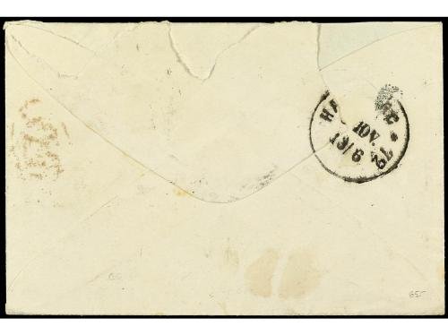 ✉ ESPAÑA. Ed. 105, 107, 108. 1872. MADRID a HAMBURGO (Aleman