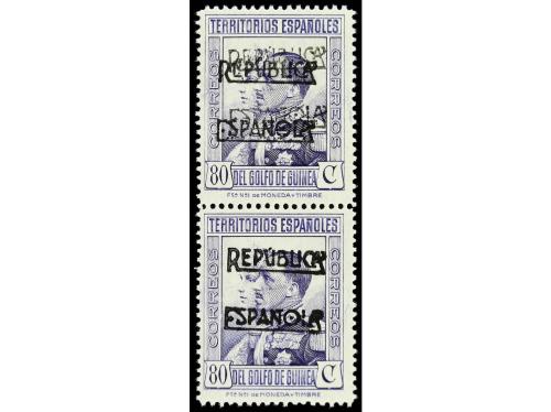 * COLONIAS ESPAÑOLAS: GUINEA. Ed. 216/18Ahh, 221A/22Ahh, 224