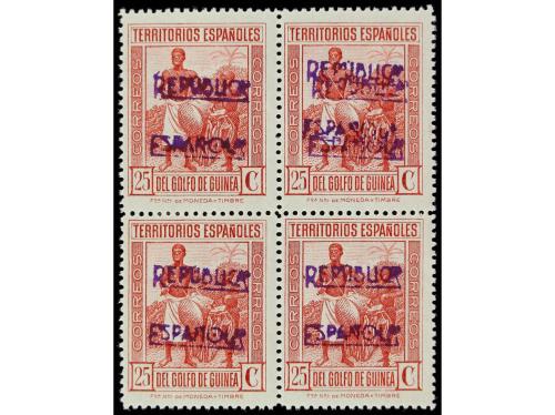 * COLONIAS ESPAÑOLAS: GUINEA. Ed. 216B/17Bhh, 219B/22Bhh. Co