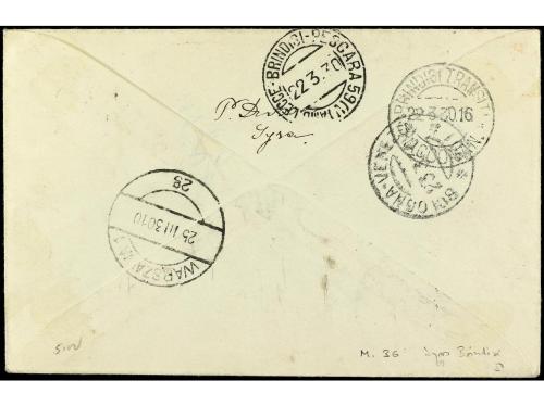 ✉ GRECIA. 1930. SIROS a VARSOVIA. Carta circulada en el prim