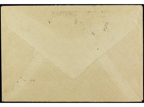 ✉ ITALIA: FIUME. 1919. Circulada a TORINO. 5 cts. verde (3) 