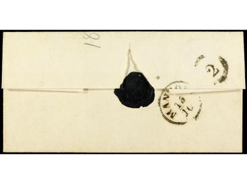 ✉ ITALIA ANTIGUOS ESTADOS: LOMBARDO-VENECIA. Sa. 3. 1854. RE