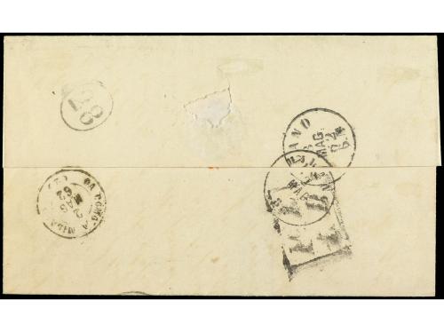 ✉ ITALIA ANTIGUOS ESTADOS: LOMBARDO-VENECIA. 1862. USMATE a 