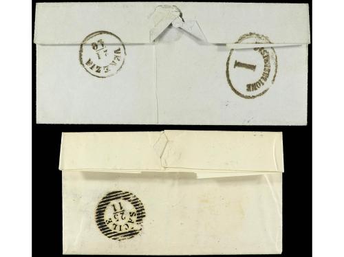 ✉ ITALIA ANTIGUOS ESTADOS: LOMBARDO-VENECIA. Sa. 33, 43. 186