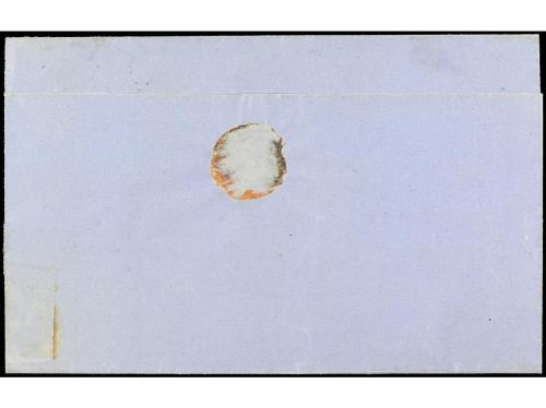 ✉ CHILE. Yv. 5 (2). 1863. SANTIAGO a VALPARAISO. 5 ctvos. ro