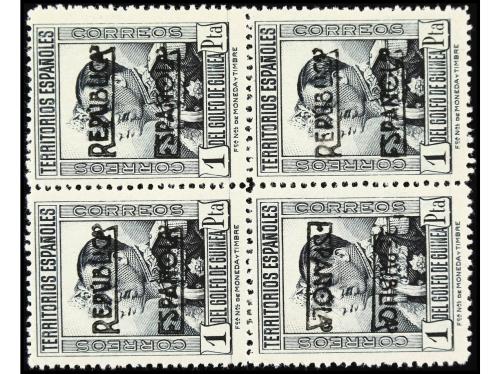 * COLONIAS ESPAÑOLAS: GUINEA. Ed. 216A/27Ahi. CONJUNTO de 11