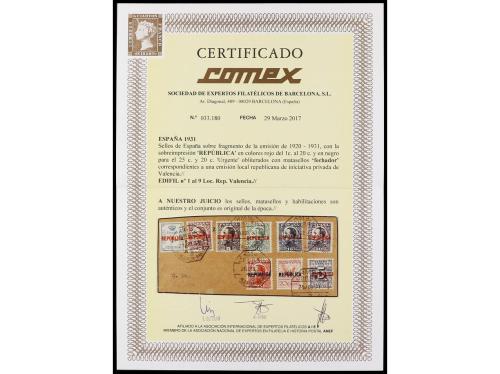 Δ ESPAÑA E. LOCALES REPUBLICANAS: VALENCIA. Ed. 1/9. SERIE C