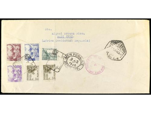 ✉ ESPAÑA E. LOCALES PATRIOTICAS: IFNI. Ed. 1, 2 (2), 3 (2), 