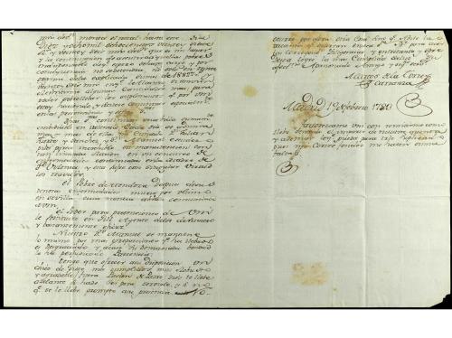 ✉ BOLIVIA. 1783 (19 febrero). MADRID a LA PLATA (Chuquisaca,