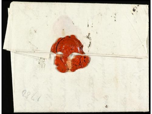 ✉ ESPAÑA: PREFILATELIA. 1780. AMSTERDAM a MADRID. Carta comp
