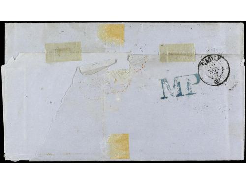 ✉ ALEMANIA ANTIGUOS ESTADOS: TOUR Y TAXIS. 1857. HAMBOURG a 