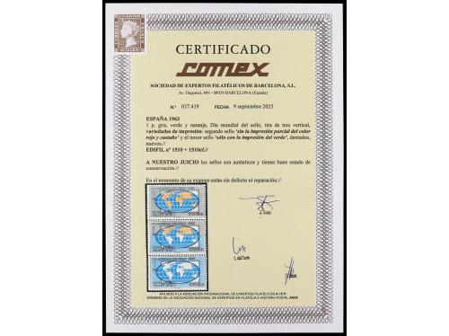 ** ESPAÑA. Ed. 1510 + 1510ef. DIA MUNDIAL DEL SELLO. 1 pta. 