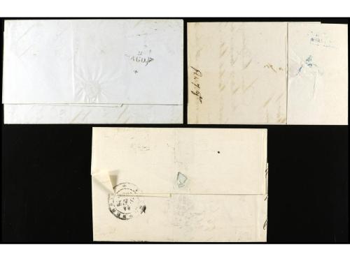 ✉ ITALIA ANTIGUOS ESTADOS: TOSCANA. Sa. 5, 6, 6b. 1853-56. C