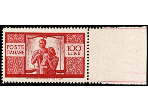 ** ITALIA. Sa. 543/65. 1945-48. SERIE COMPLETA. Excelente ce