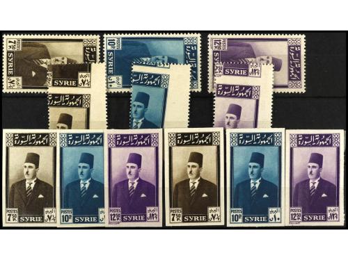 **/(*) SIRIA. Yv. 1/9. 1946-47. SERIE COMPLETA, más serie SI