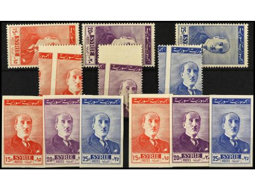 **/(*) SIRIA. Yv. 1/9. 1946-47. SERIE COMPLETA, más serie SI
