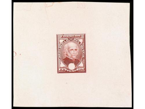 URUGUAY. 1884. ENSAYOS DE COLOR. General Artigas conjunto de