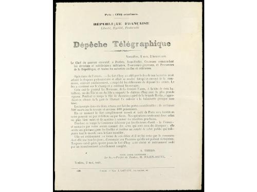 ✉ FRANCIA. Yv. 39. 1871 (2 mayo). COMUNA DE PARÍS. VERSAILLE