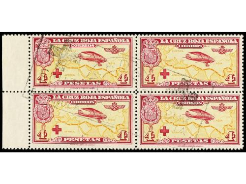 ° ESPAÑA. Ed. 339/48. SERIE COMPLETA en bloques de cuatro. R