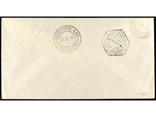 ✉ ESPAÑA. Ed. 528, 509, 511. 1930. SEVILLA a RÍO DE JANEIRO.