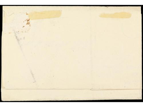 ✉ ESPAÑA. Ed. 6. 1851. PUEBLA a SANTIAGO. 6 cuartos negro, m