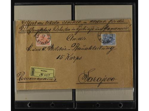 ✉ BOSNIA-HERZEGOVINA. 1865-1910. Lot of 11 covers. 