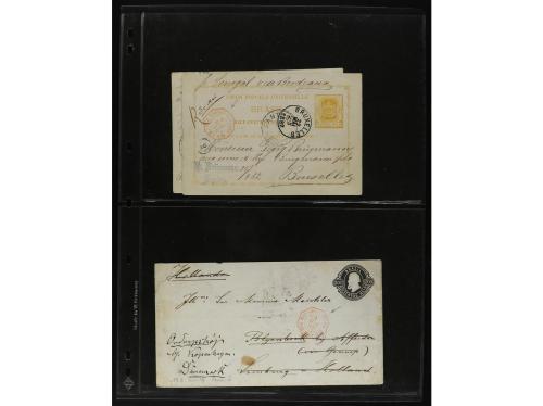 ✉ BRASIL. 1870-1899. Lot of 56 covers and postal stationary.