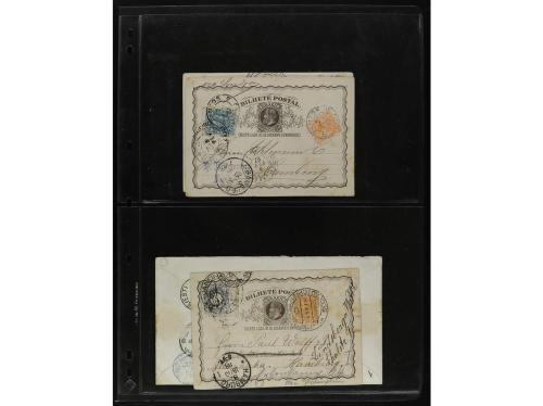 ✉ BRASIL. 1870-1899. Lot of 56 covers and postal stationary.