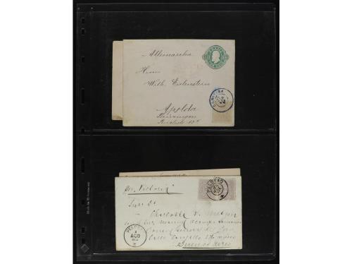 ✉ BRASIL. 1870-1899. Lot of 56 covers and postal stationary.