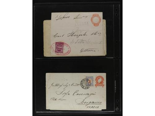 ✉ BRASIL. 1870-1899. Lot of 56 covers and postal stationary.